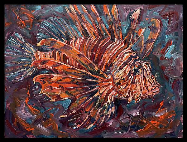 Lionfish In Expressionist Style