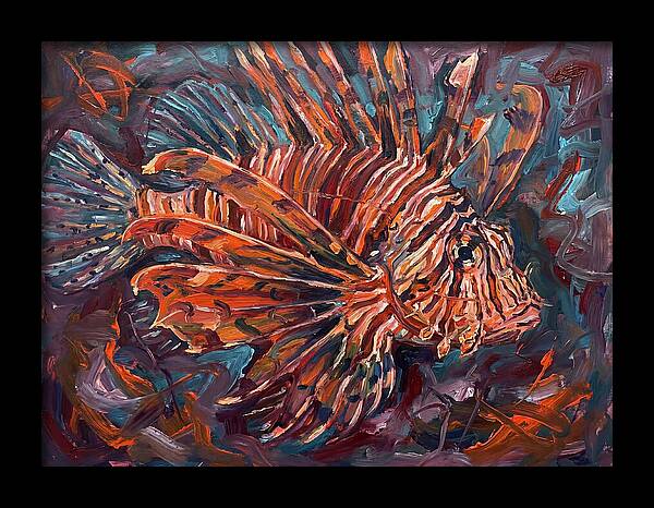 Lionfish In Expressionist Style