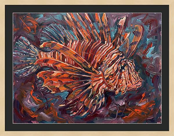 Lionfish In Expressionist Style