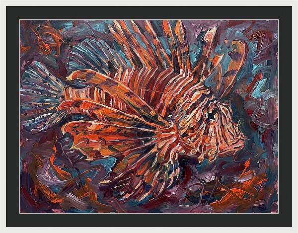Lionfish In Expressionist Style
