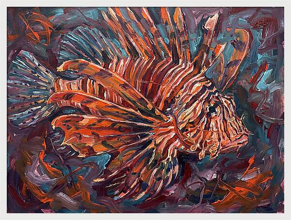 Lionfish In Expressionist Style