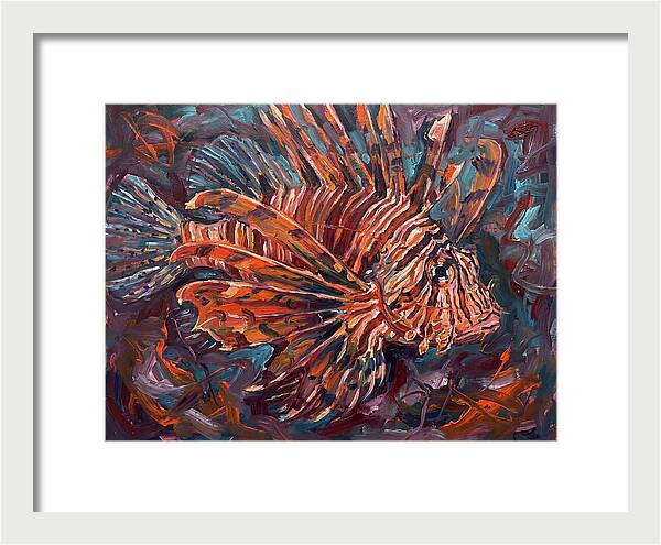 Lionfish In Expressionist Style