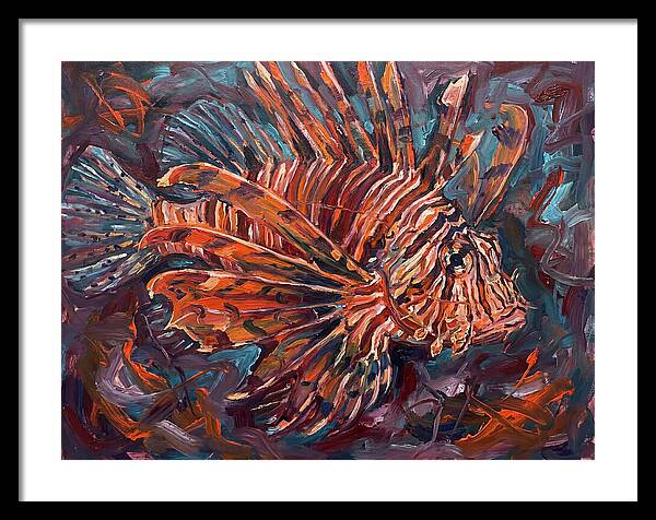 Lionfish In Expressionist Style