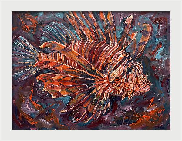 Lionfish In Expressionist Style