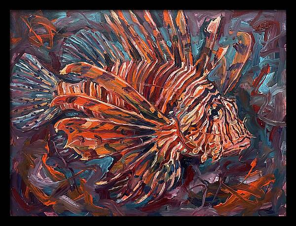 Lionfish In Expressionist Style