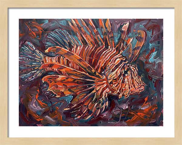 Lionfish In Expressionist Style