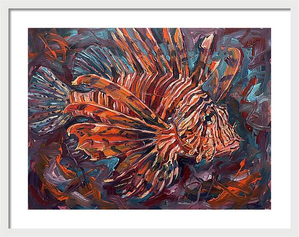 Lionfish In Expressionist Style