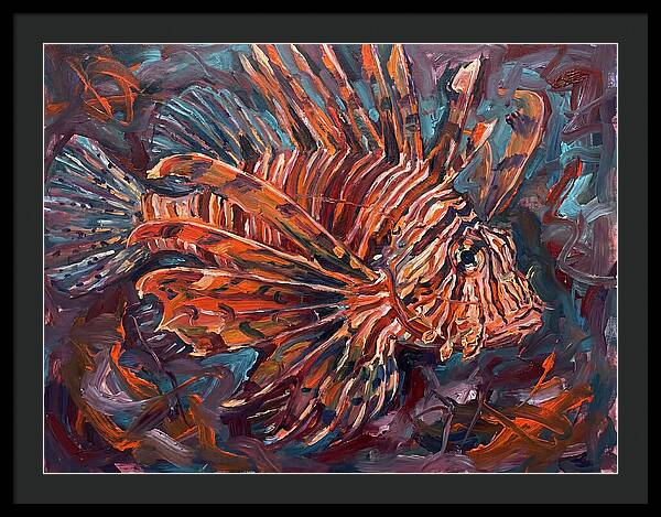 Lionfish In Expressionist Style