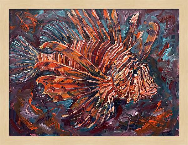 Lionfish In Expressionist Style