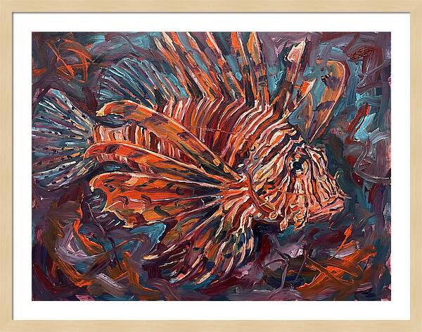 Lionfish In Expressionist Style