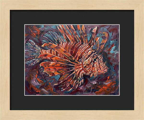 Lionfish In Expressionist Style