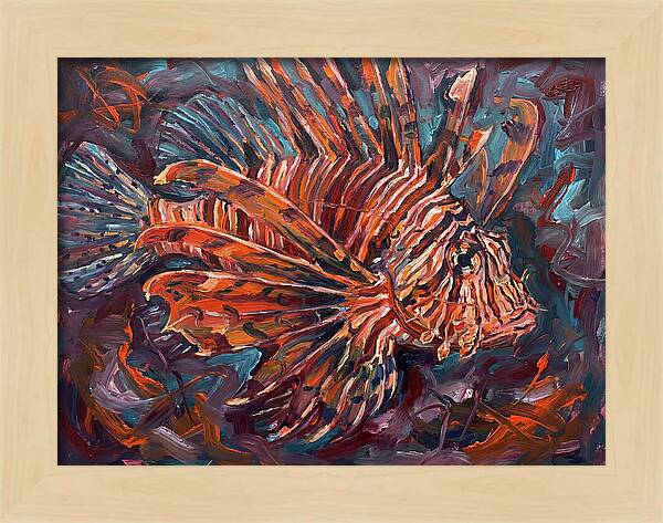 Lionfish In Expressionist Style