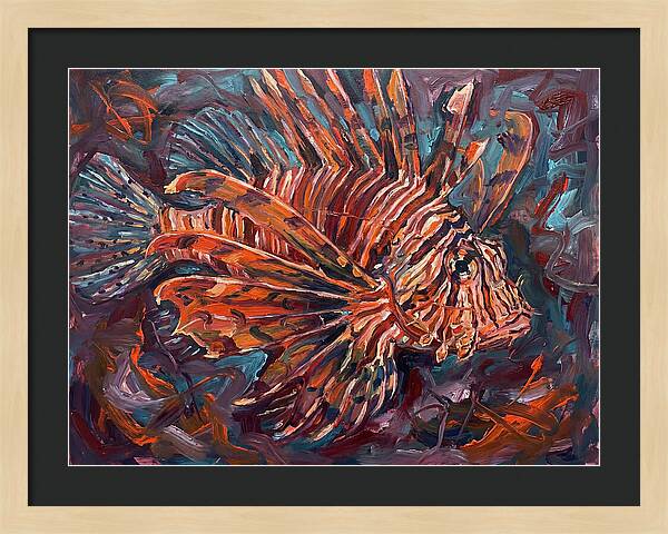 Lionfish In Expressionist Style