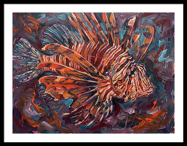 Lionfish In Expressionist Style