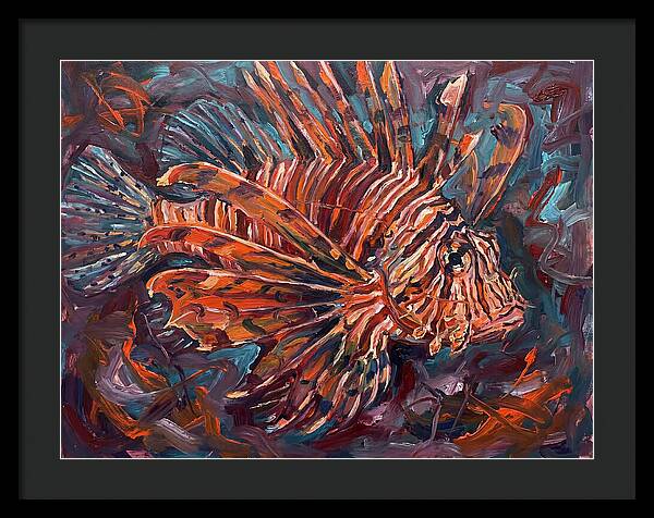 Lionfish In Expressionist Style