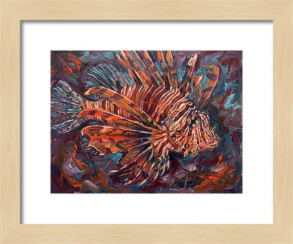 Lionfish In Expressionist Style