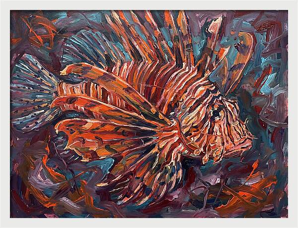 Lionfish In Expressionist Style