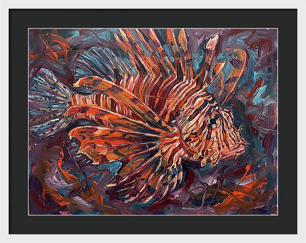 Lionfish In Expressionist Style