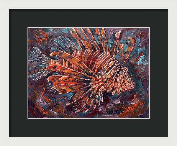 Lionfish In Expressionist Style