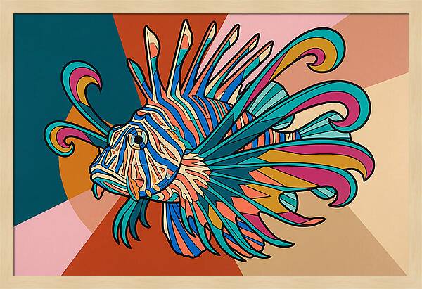 Lionfish In Vibrant Colors
