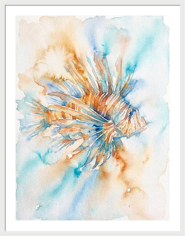 Lionfish In Watercolor