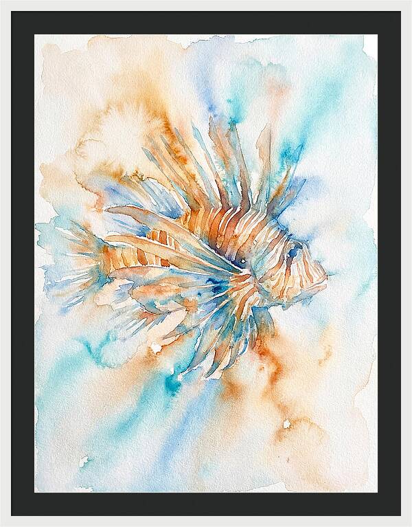 Lionfish In Watercolor