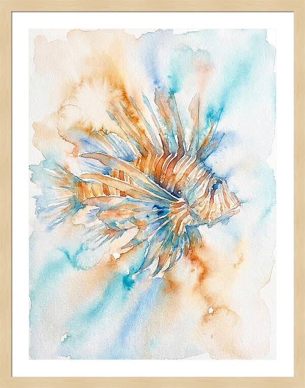 Lionfish In Watercolor