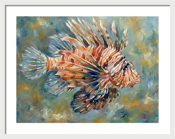 Lionfish Swimming Gracefully