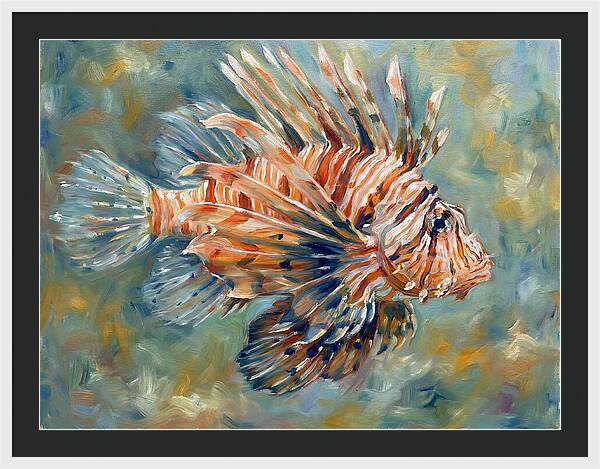 Lionfish Swimming Gracefully