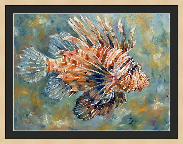 Lionfish Swimming Gracefully