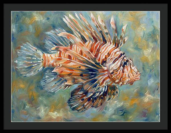 Lionfish Swimming Gracefully