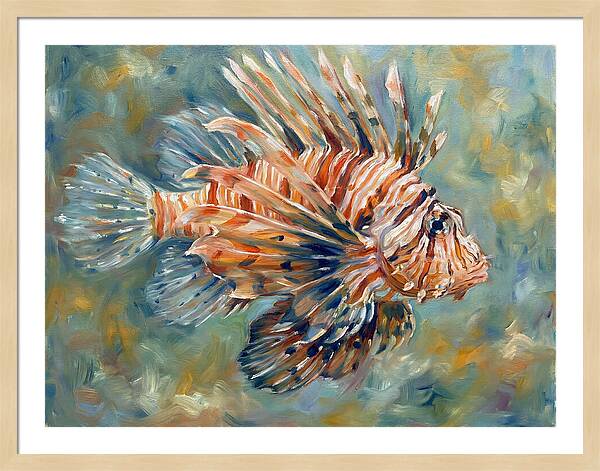 Lionfish Swimming Gracefully
