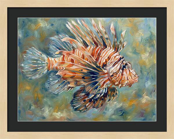 Lionfish Swimming Gracefully