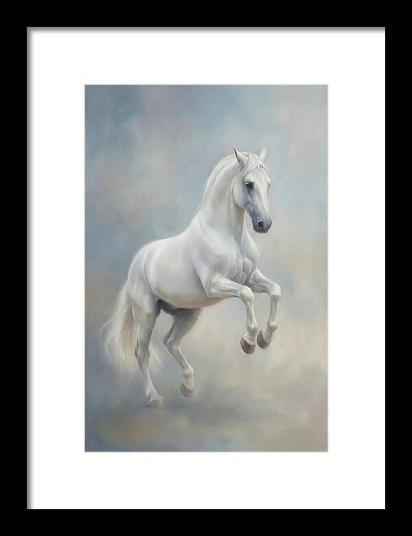 Lipizzaner Stallion In Motion