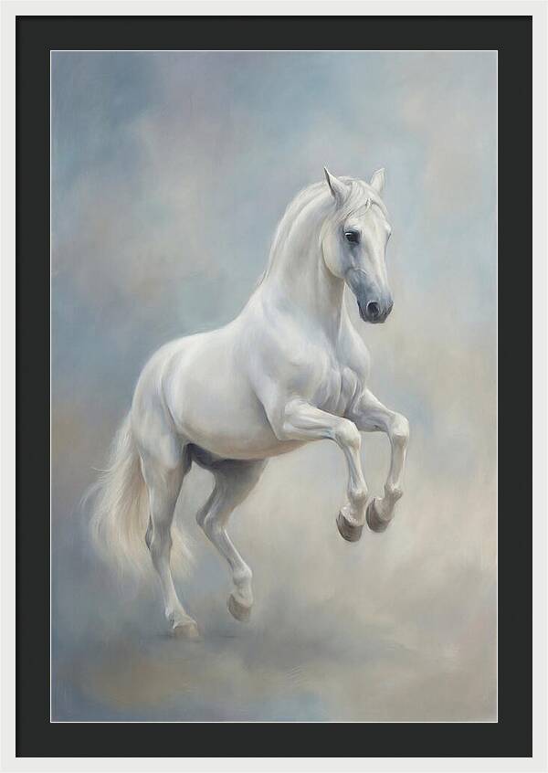 Lipizzaner Stallion In Motion