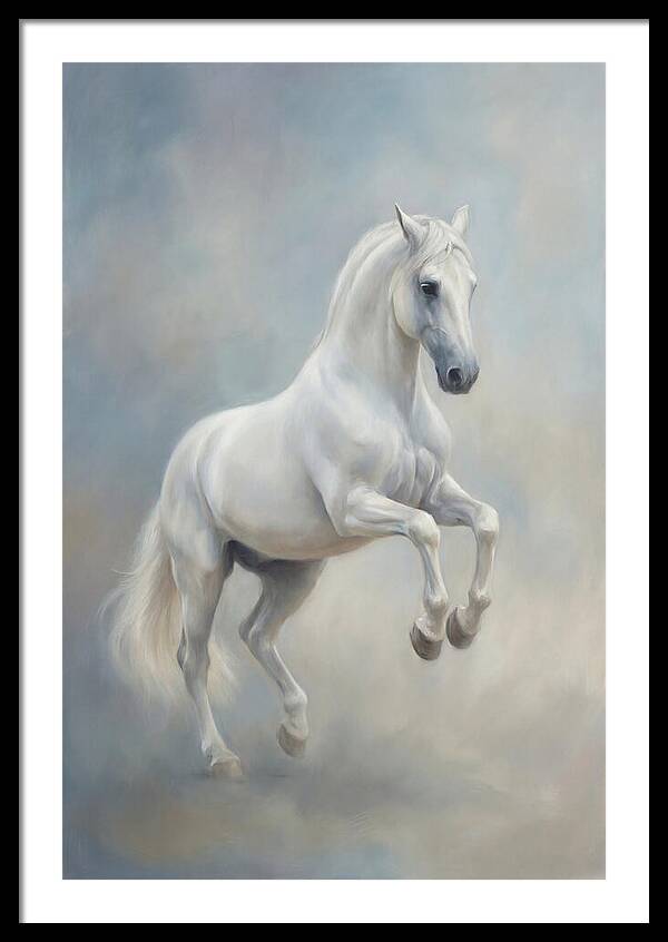 Lipizzaner Stallion In Motion