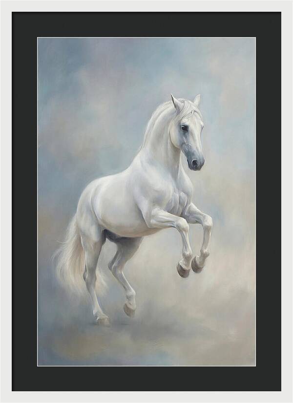 Lipizzaner Stallion In Motion