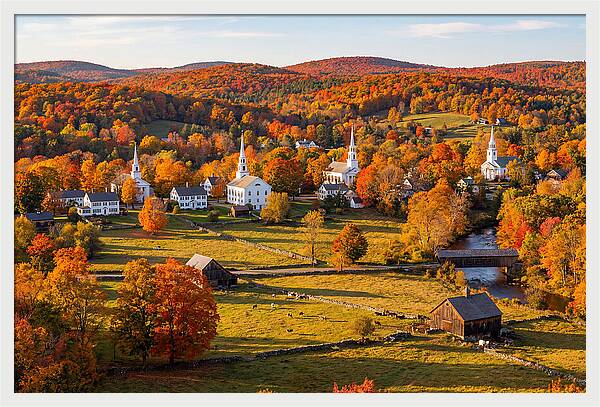 Litchfield Hills In Autumn Glory