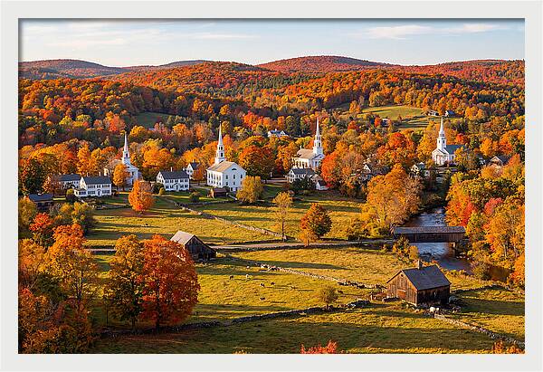 Litchfield Hills In Autumn Glory