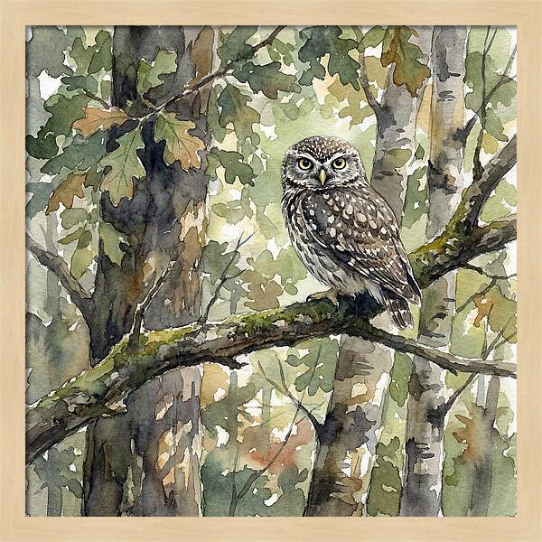 Little Owl Among The Trees