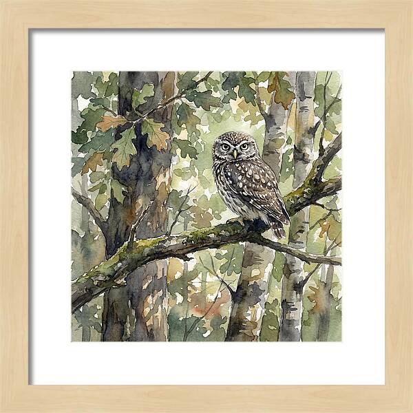 Little Owl Among The Trees