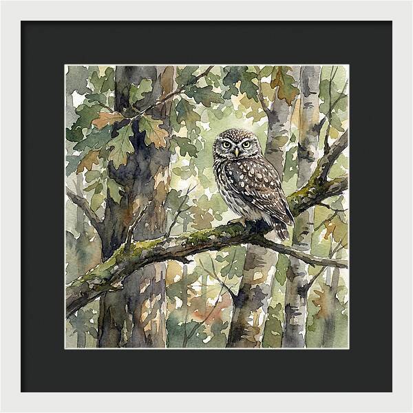 Little Owl Among The Trees