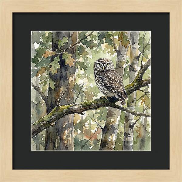 Little Owl Among The Trees