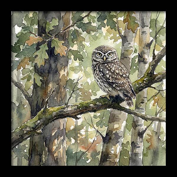Little Owl Among The Trees