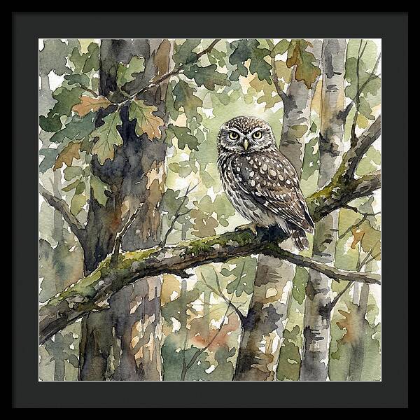 Little Owl Among The Trees