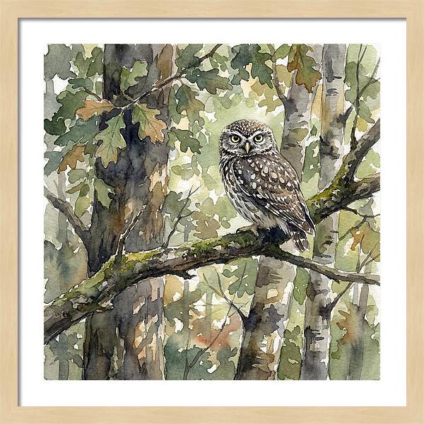 Little Owl Among The Trees