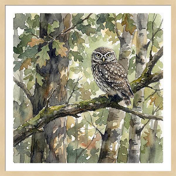 Little Owl Among The Trees