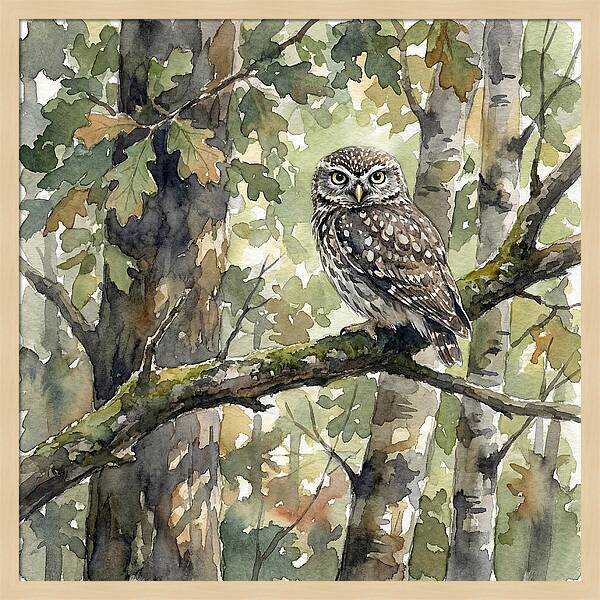 Little Owl Among The Trees