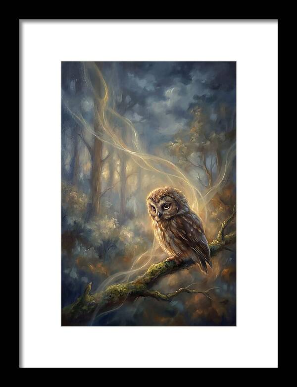 Little Owl In Forest