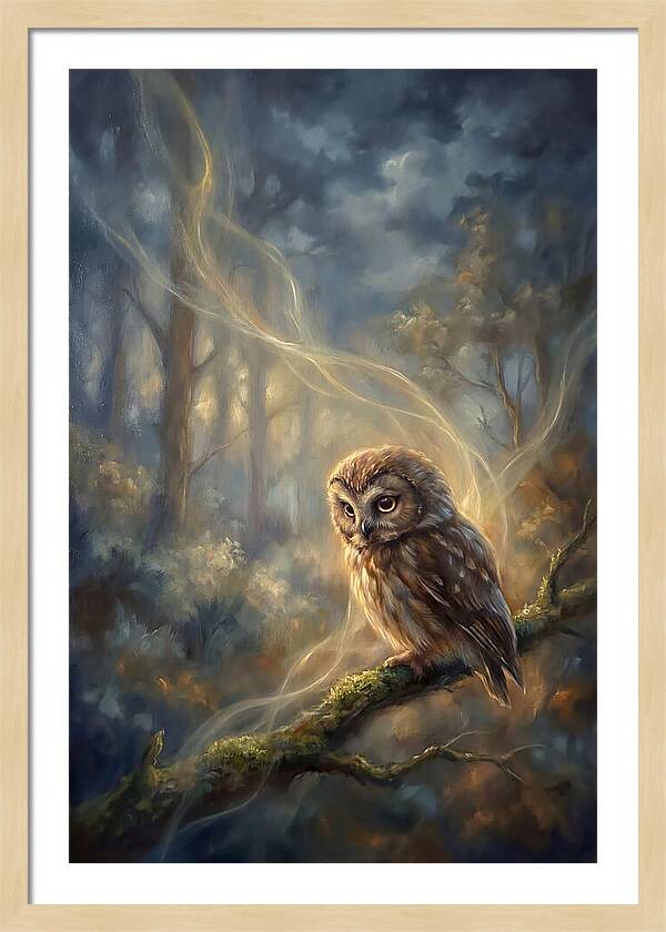 Little Owl In Forest